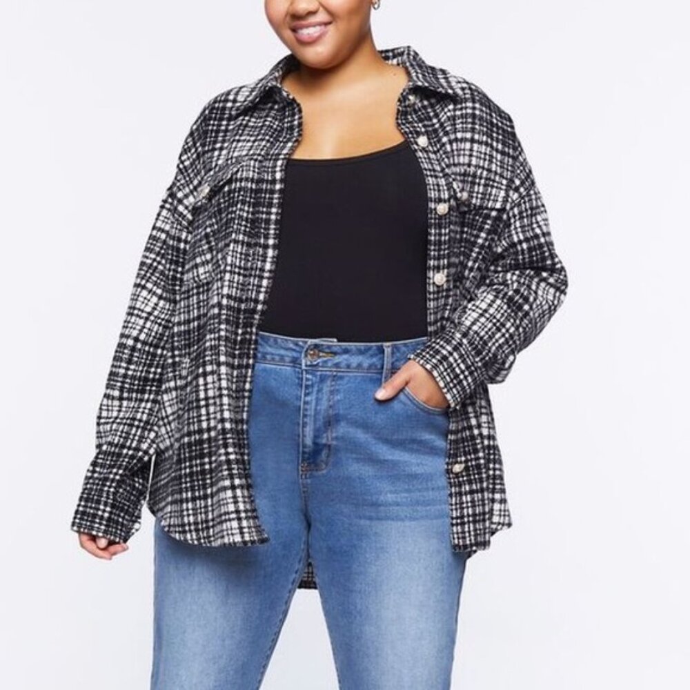 Plus Size Drop-Sleeve Shacket - image 4